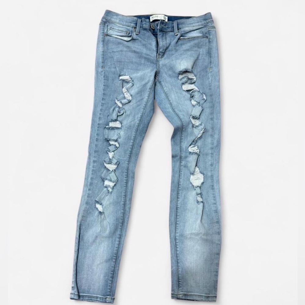 Distressed Light Blue Women's Jeans